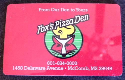 Fox's Gift Card